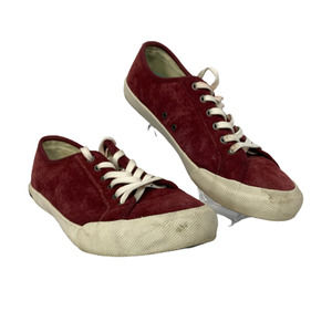 Seavees Shoes Sneaker Womens Sz 8.5 Monterey Varsity Red‎ Suede Perforated